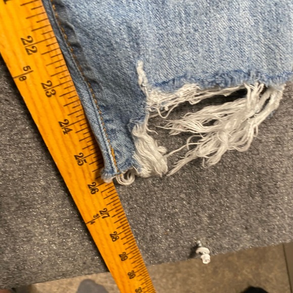 DAZE Women's Jeans Size 24 Light Wash Distressed Cropped Flare Denim - Picture 4 of 9